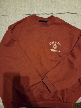 Essentials Crimson Crewneck Sweatshirt